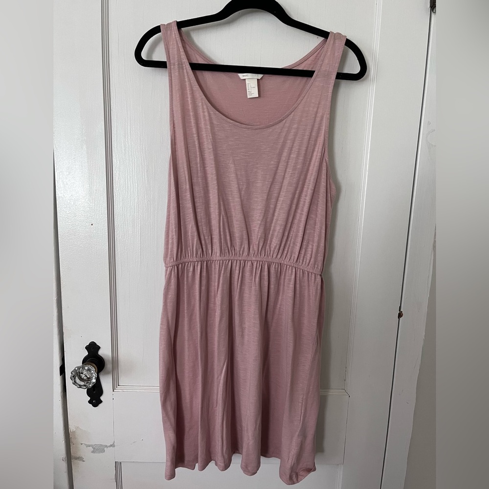 H&M Basic Blush Pink Dress - Size Large